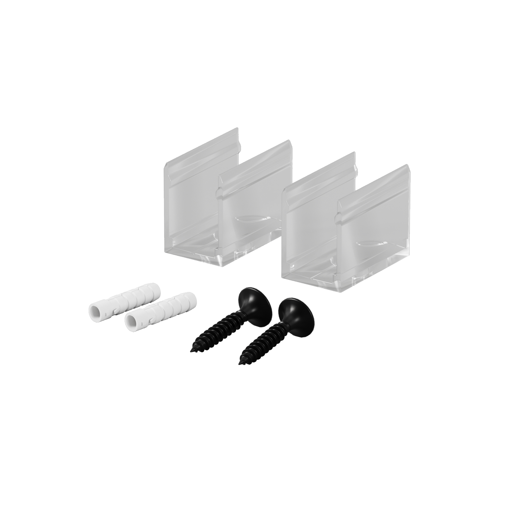 Клипсы для гибкого неона 17х12 мм 2 шт.