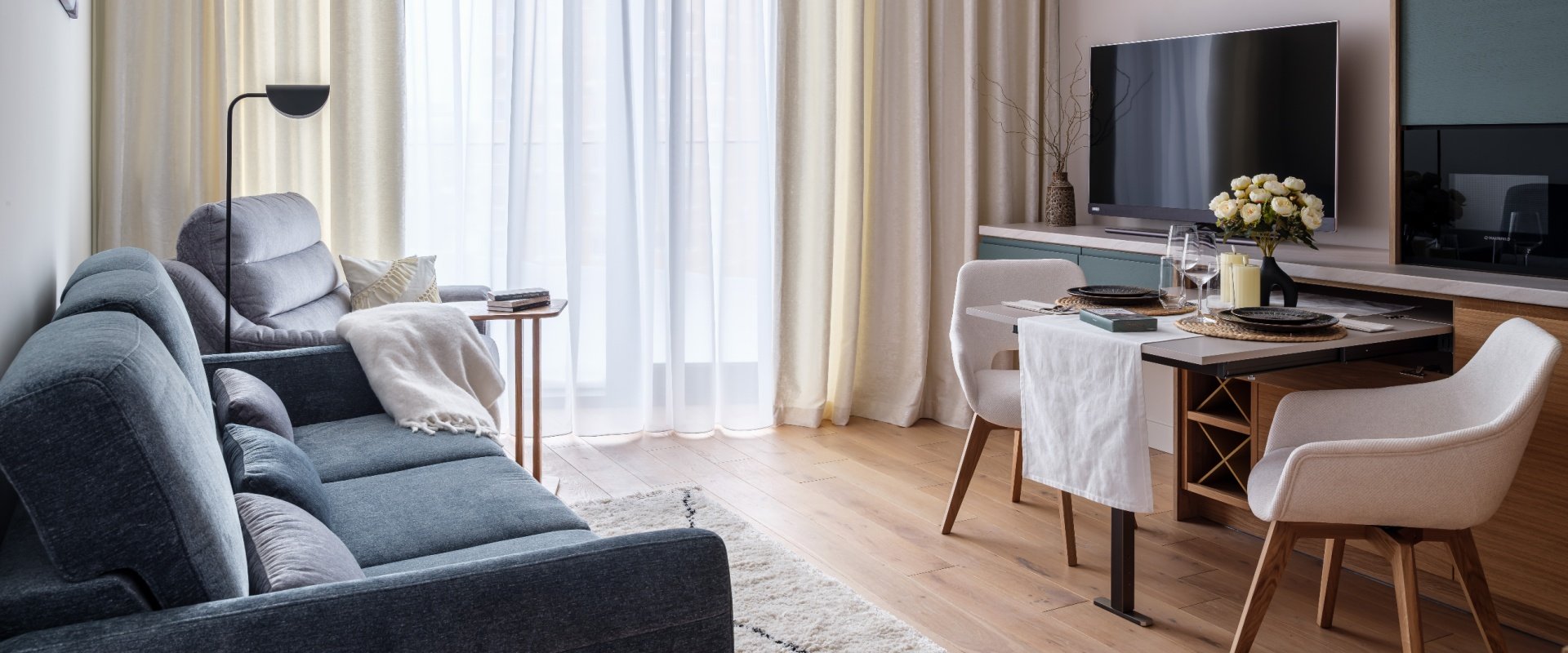 Евро-2 с гардеробной-постирочной: тихая роскошь в центре Москвы