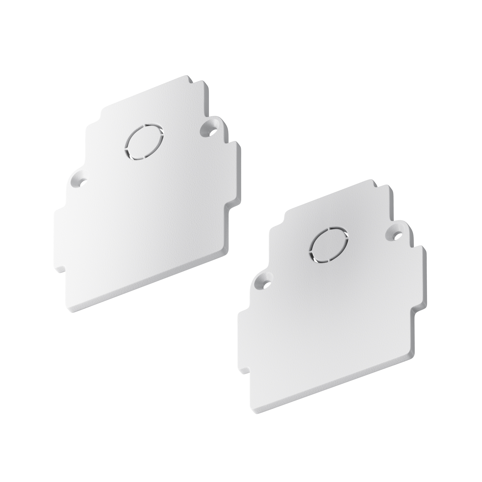 Заглушка торцевая 2шт Gravity встраиваемый белый