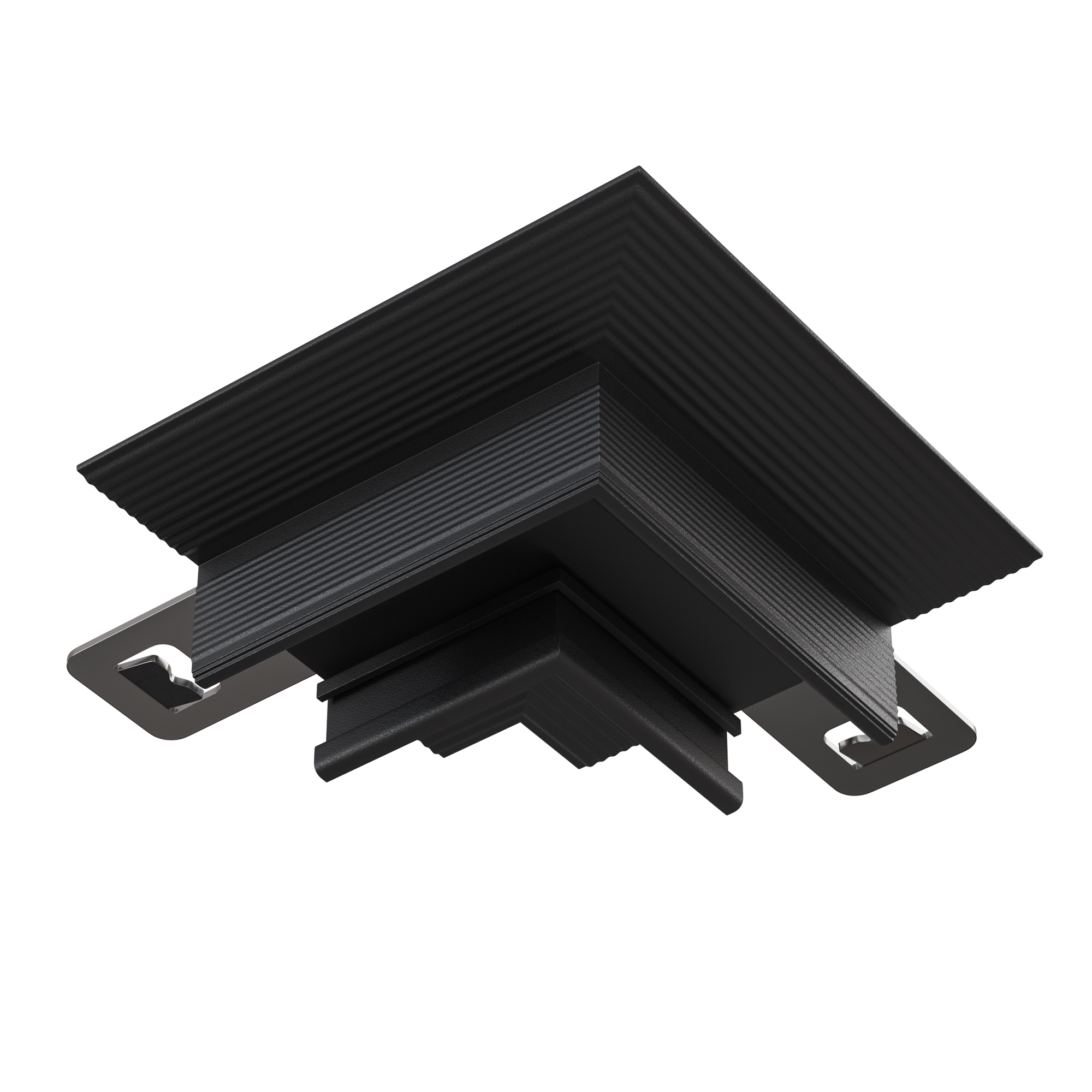 Коннектор угловой встраиваемый под ГКЛ 12,5 мм Basity, черный