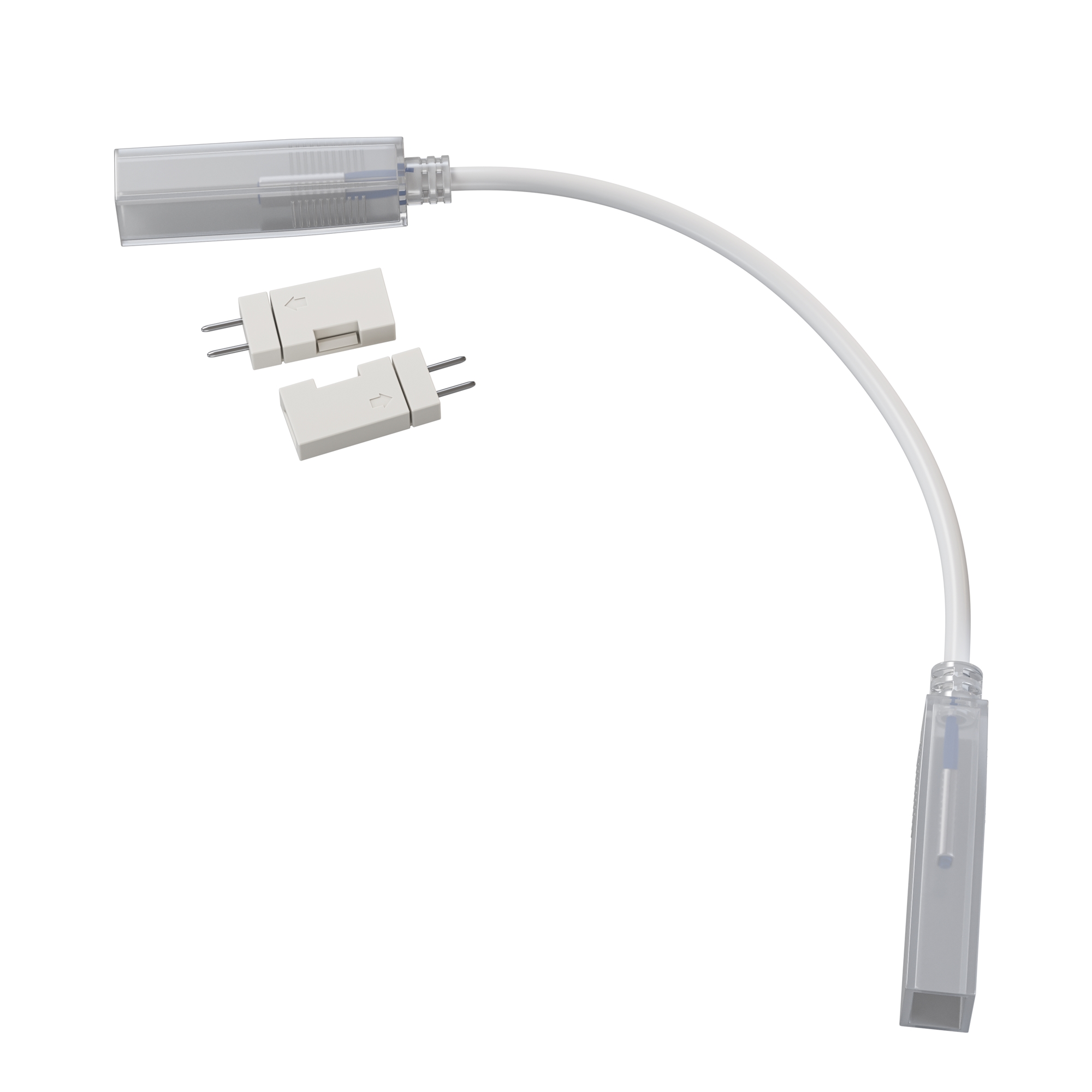 Двусторонний коннектор с проводом для светодиодной ленты 220В 201206