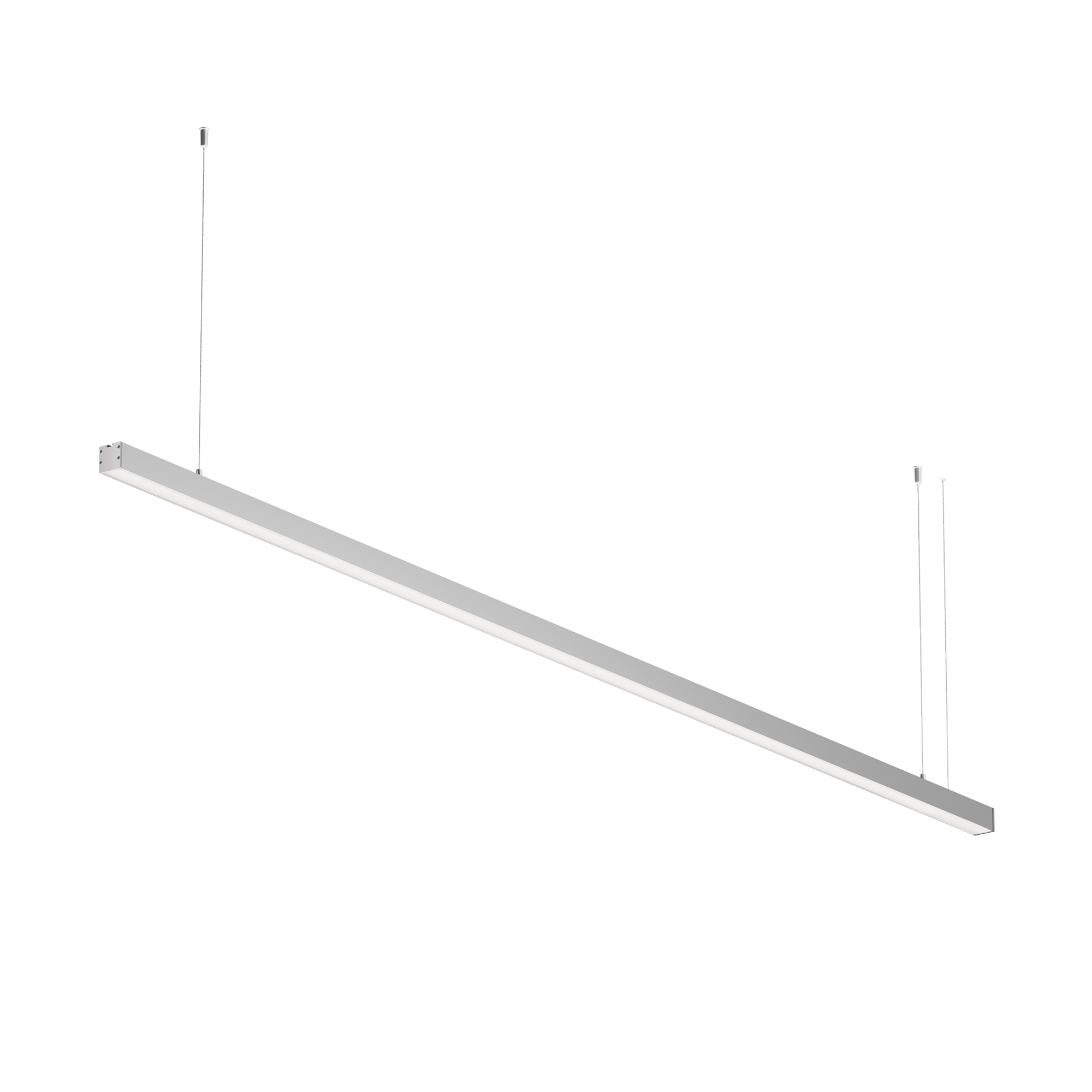 Линейный светильник подвесной 3000K 35x35 40 Вт (Серебро, 2 м) LL312007