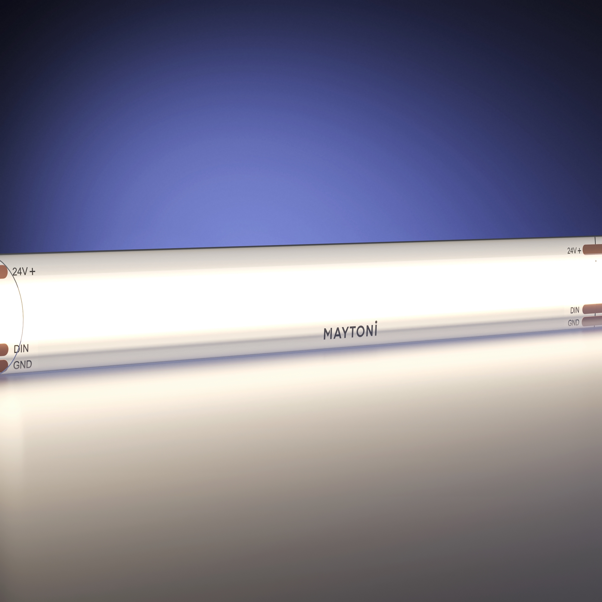 Светодиодная лента 24В COB 12Вт/м Адресная (SPI) 4000K 5м IP 65 201257