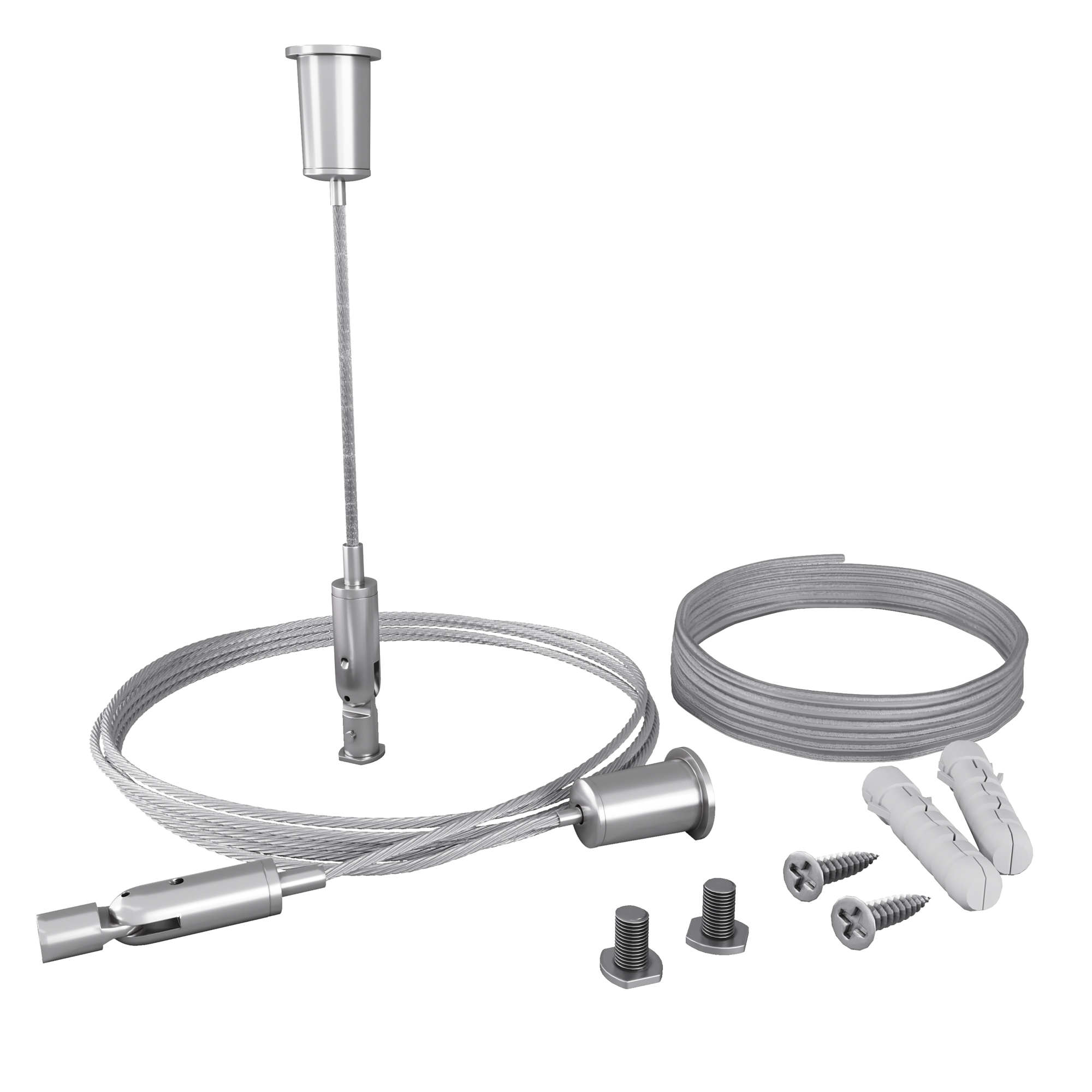 Комплект подвесов для радиусного профиля 2 м с проводом питания