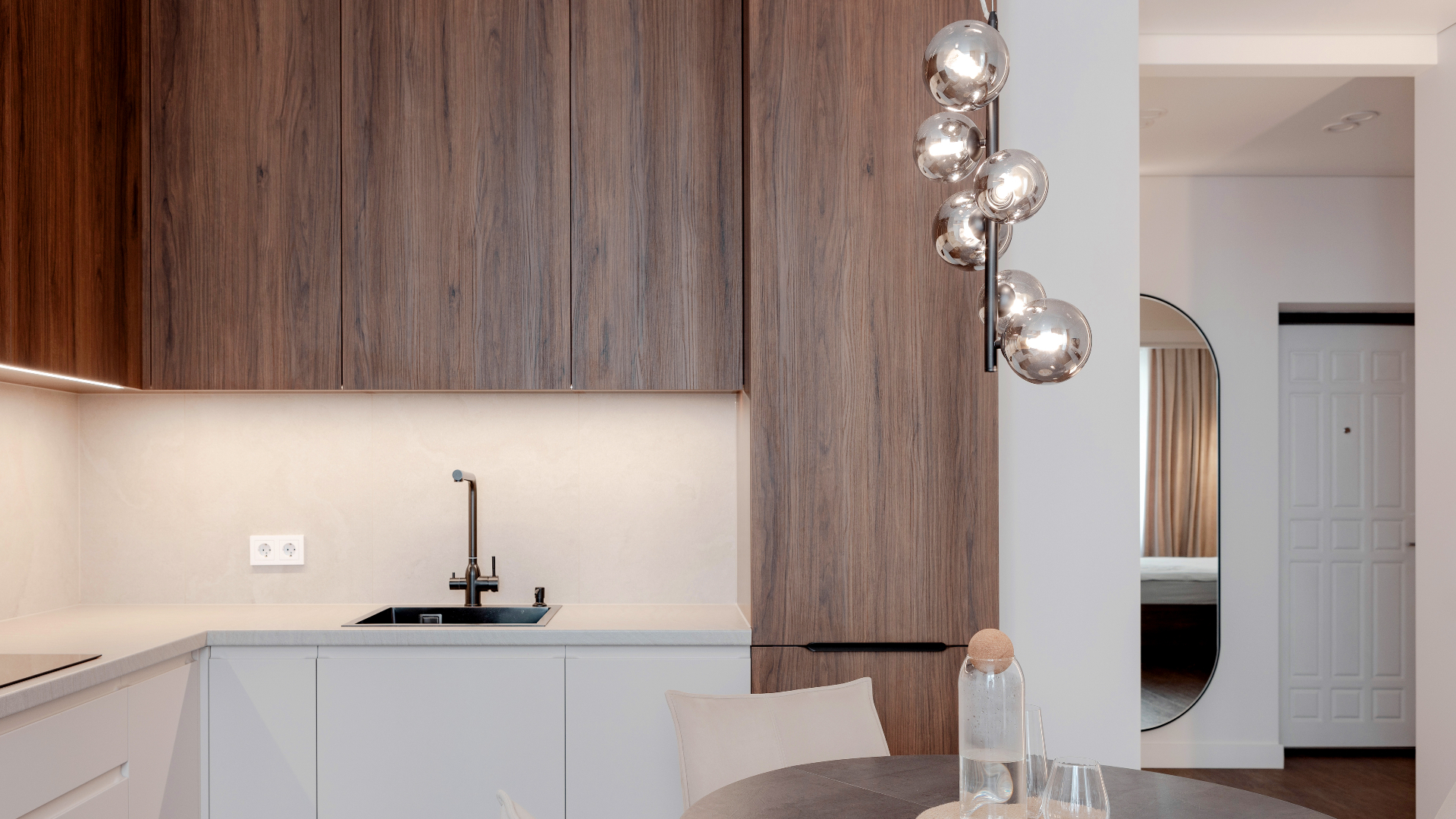 Брауни-эффект в интерьере: проект однокомнатной квартиры