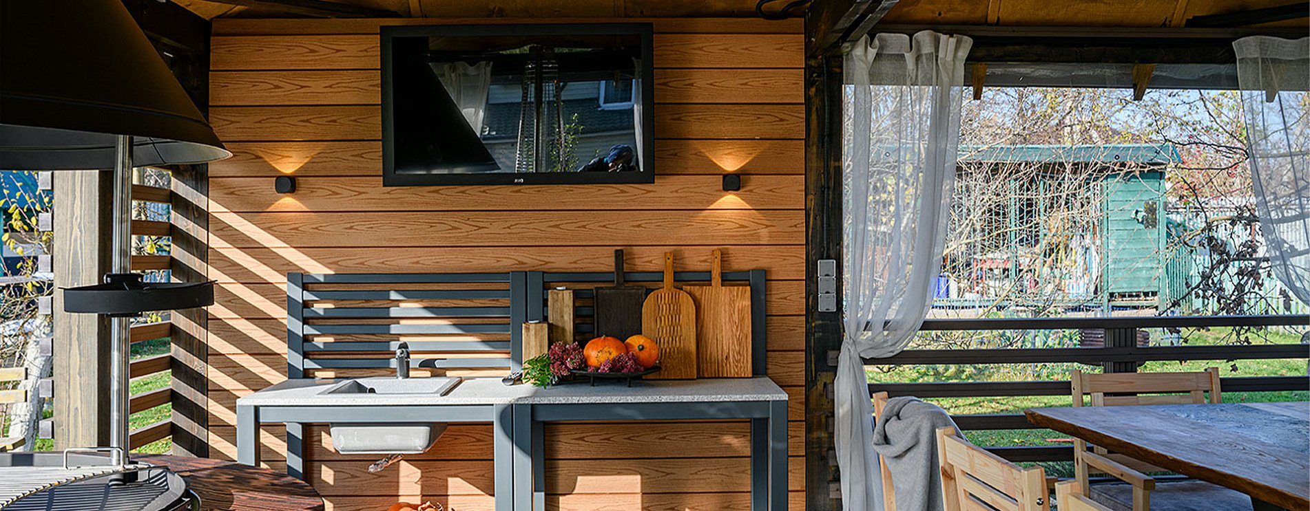 Освещение беседки в ТВ-проекте "На Дачу!"