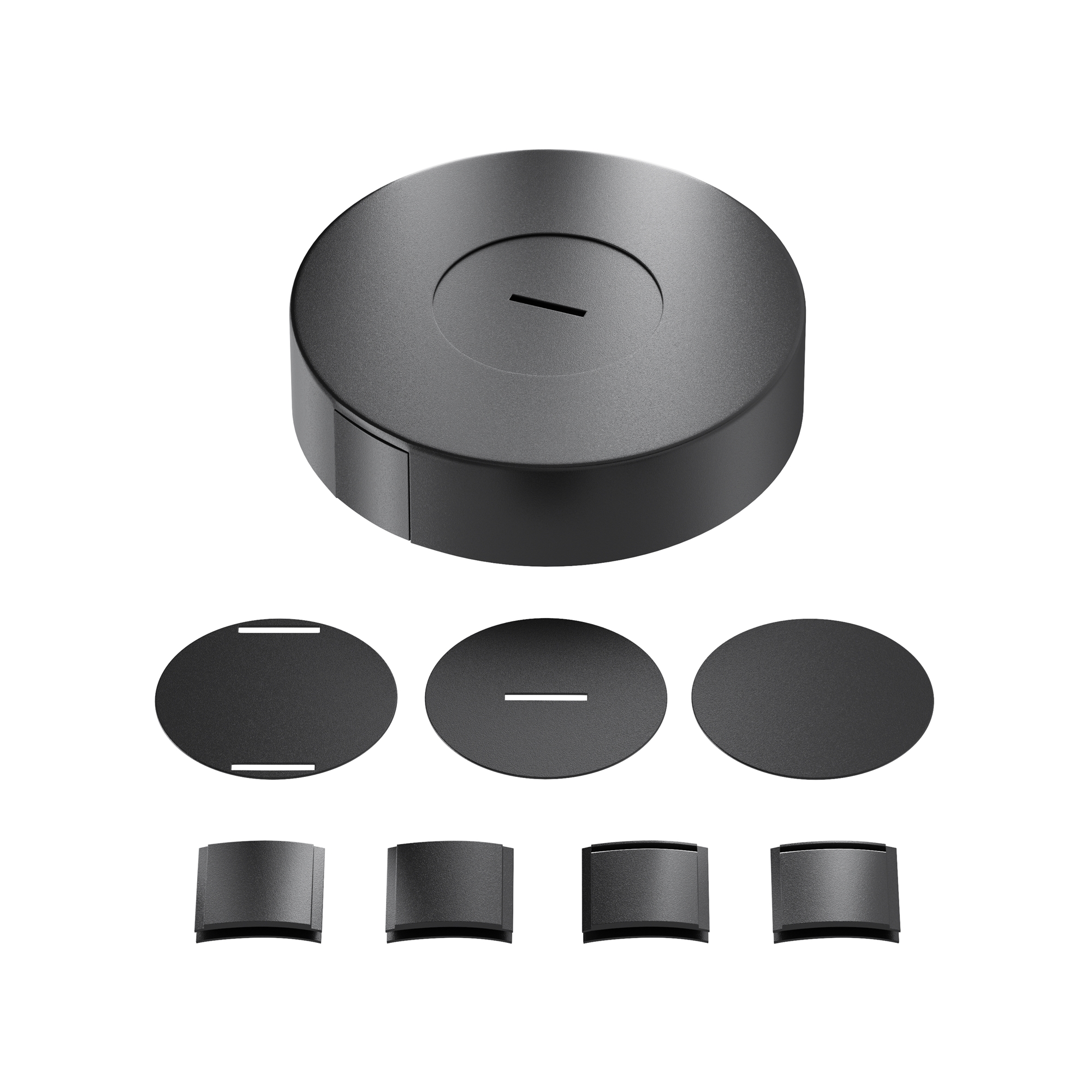 Потолочная накладная чаша для блока питания Parity черная