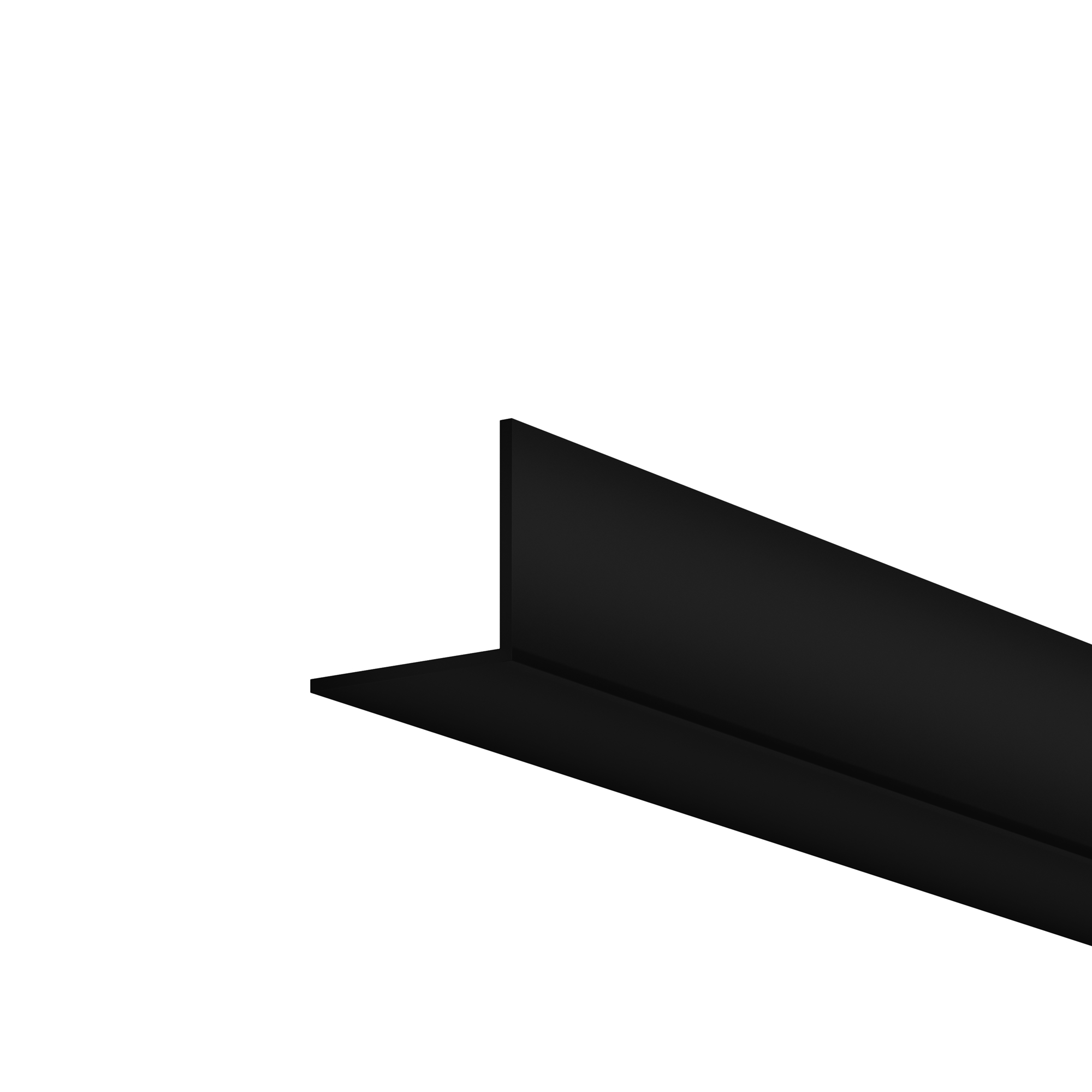 Рассеиватель для профиля 16x16 (Угол, Чёрный, 2 м), ALM-1616S-B-DF-2M 642028