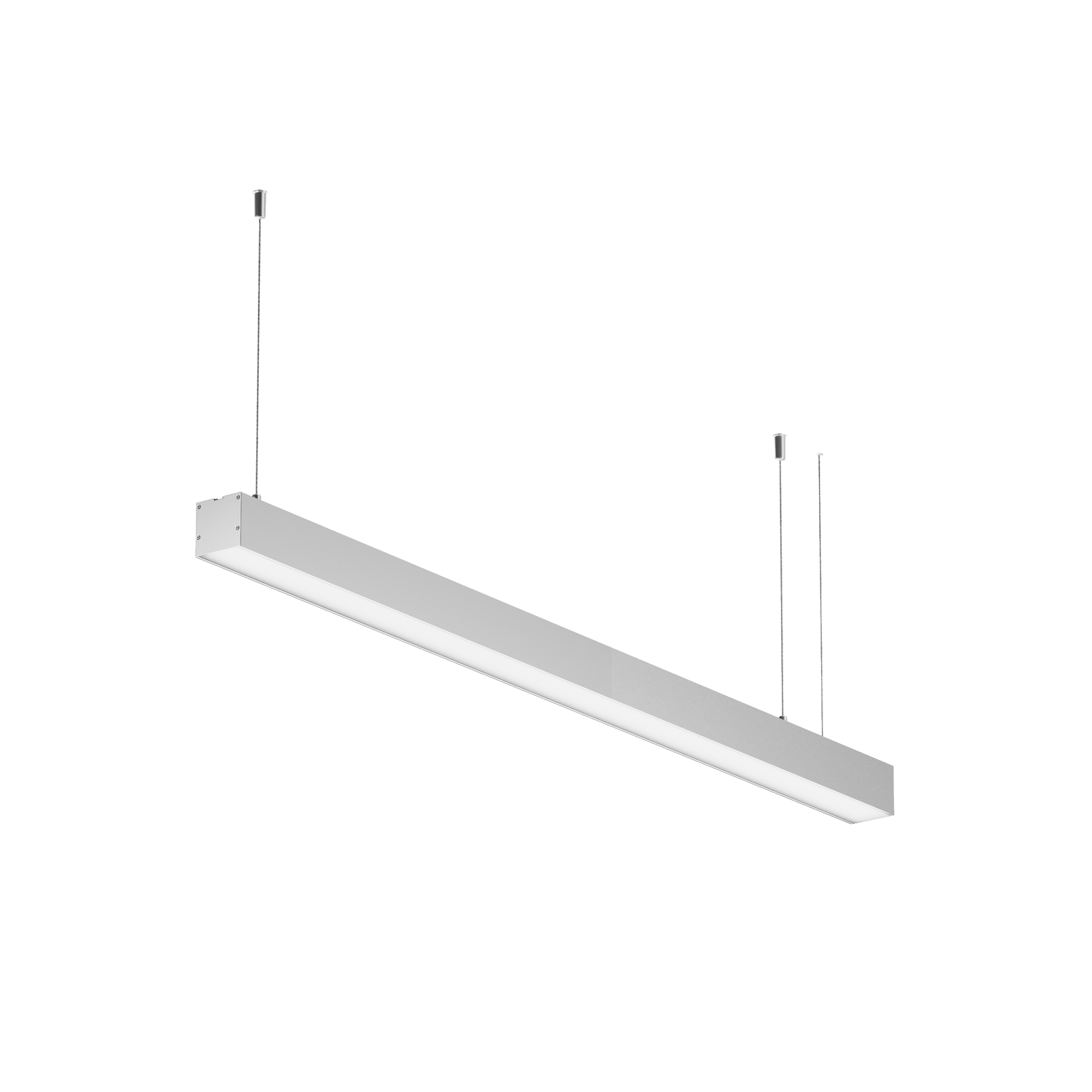 Линейный светильник подвесной 4000K 50x50 20 Вт (Серебро, 1 м) LL312020