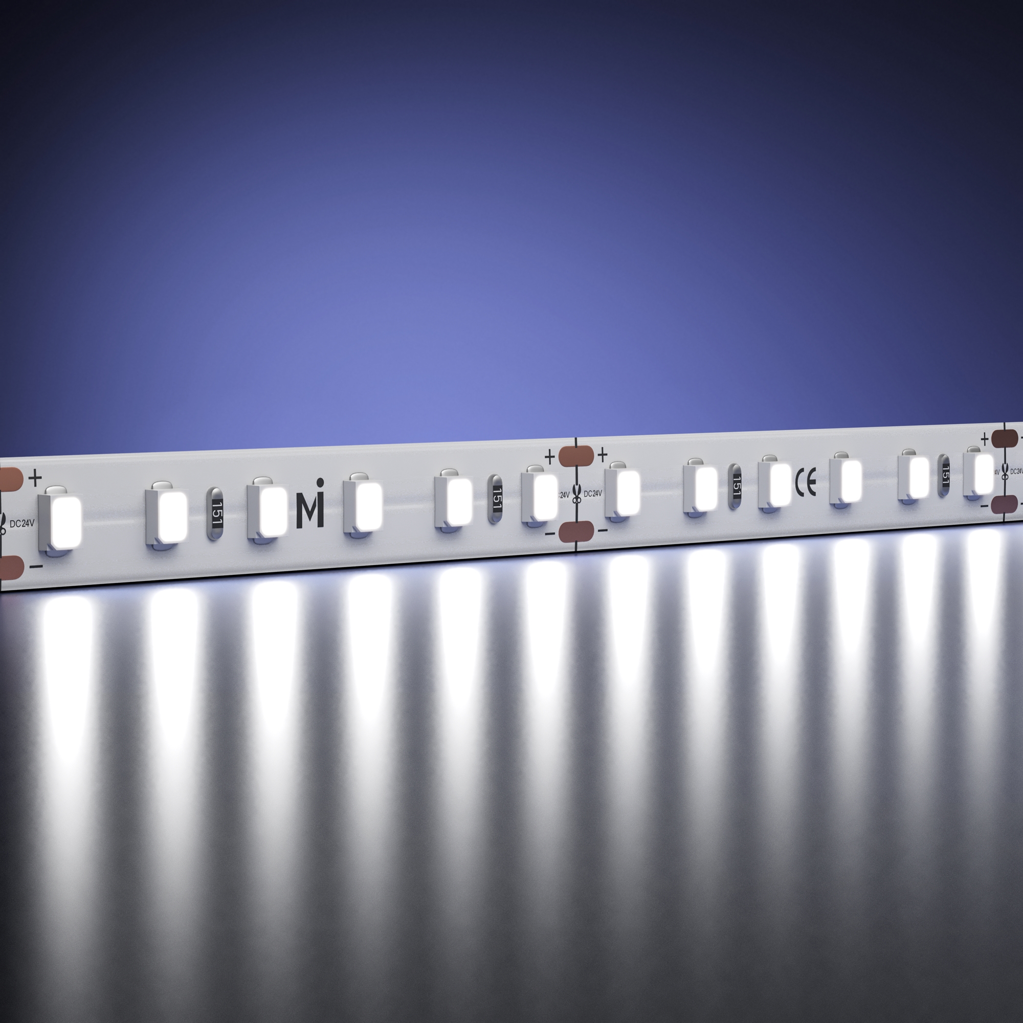 Светодиодная лента Ультра 24В 2835 9,6Вт/м 6000К 5м IP 20 201041