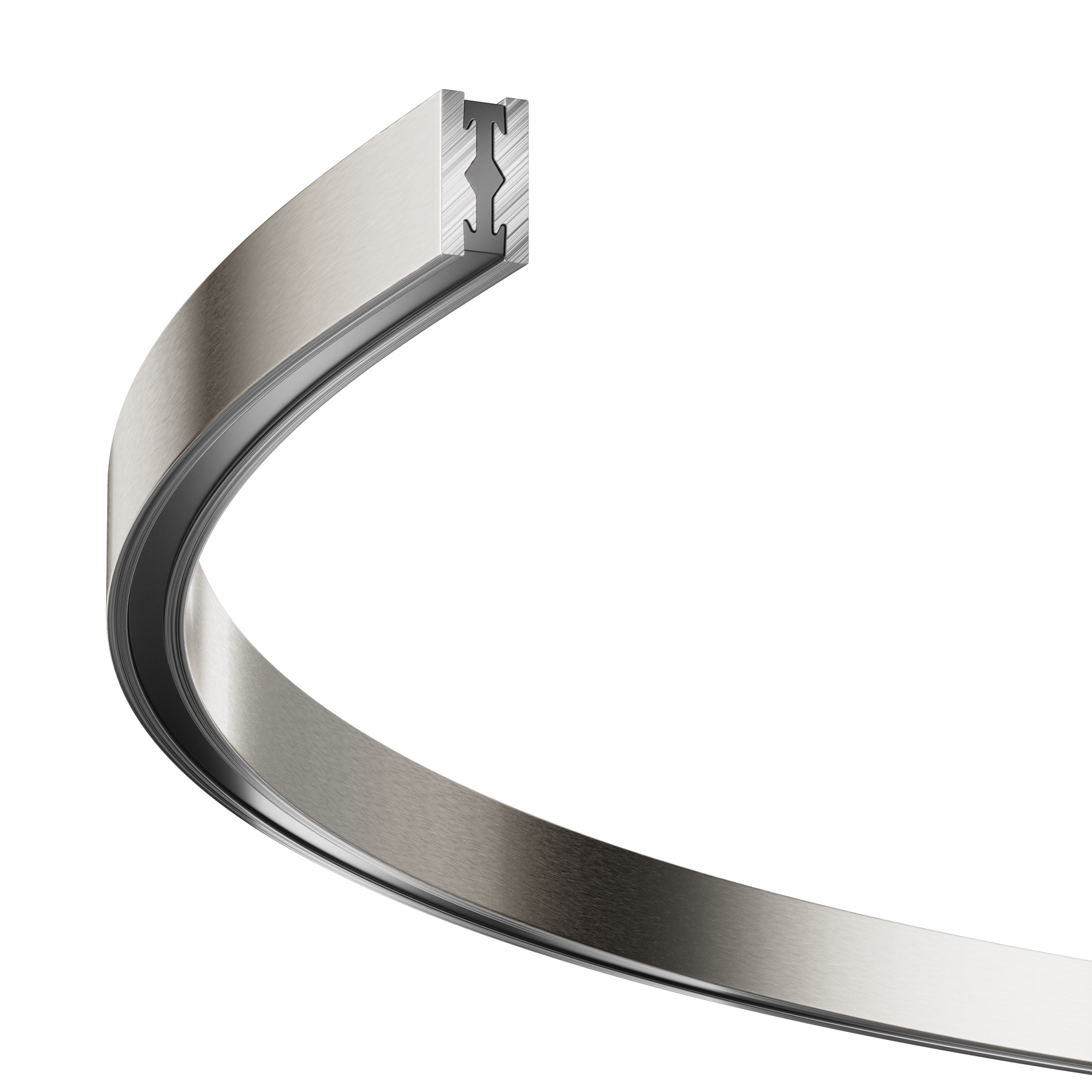 Шинопровод полукруг 800 мм Flarity платина