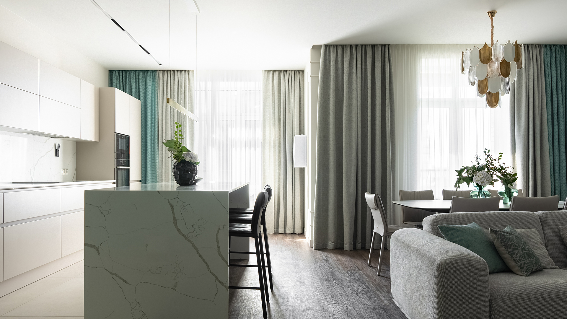 Квартира с яркими акцентами в ЖК «Сосновка»