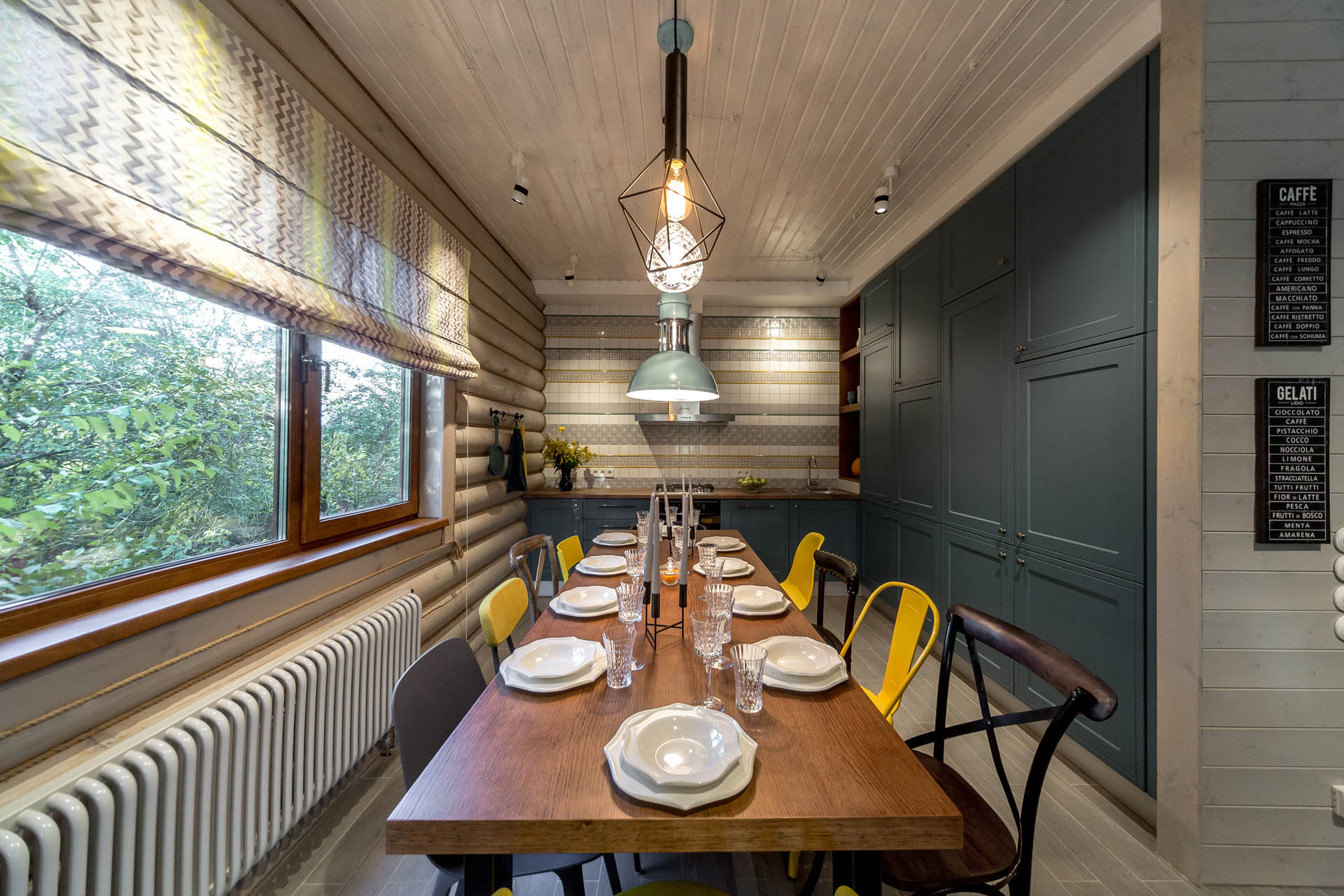 10 стульев в бирюзе с лимоном