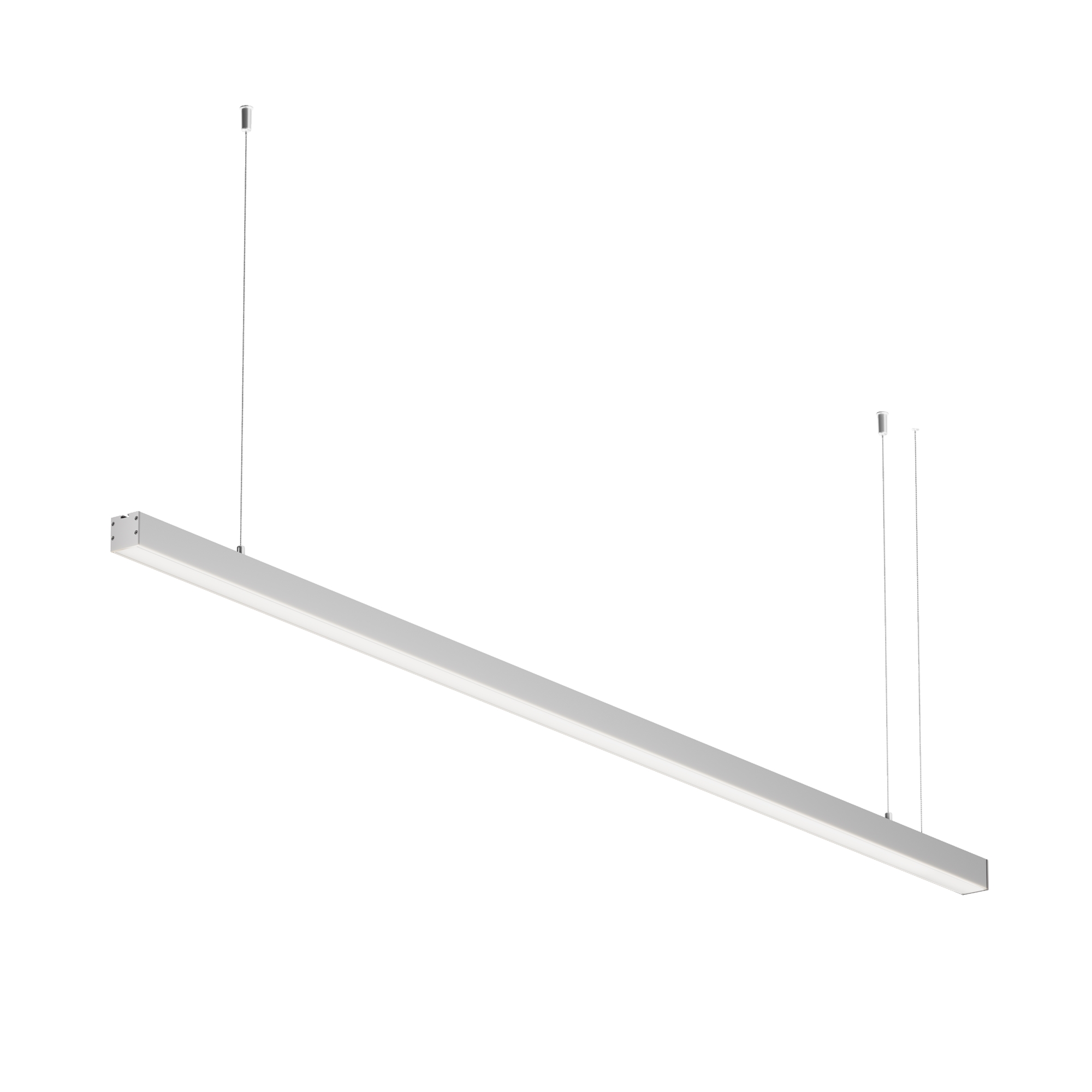 Линейный светильник подвесной 4000K 35x35 30 Вт (Серебро, 1,5 м) LL312006