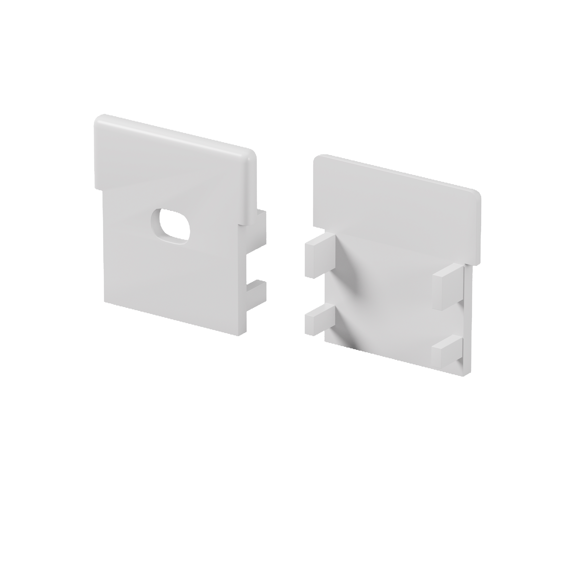 Комплект заглушек (для профиля 26x26) 2 шт., ALM-2626-EC 642060