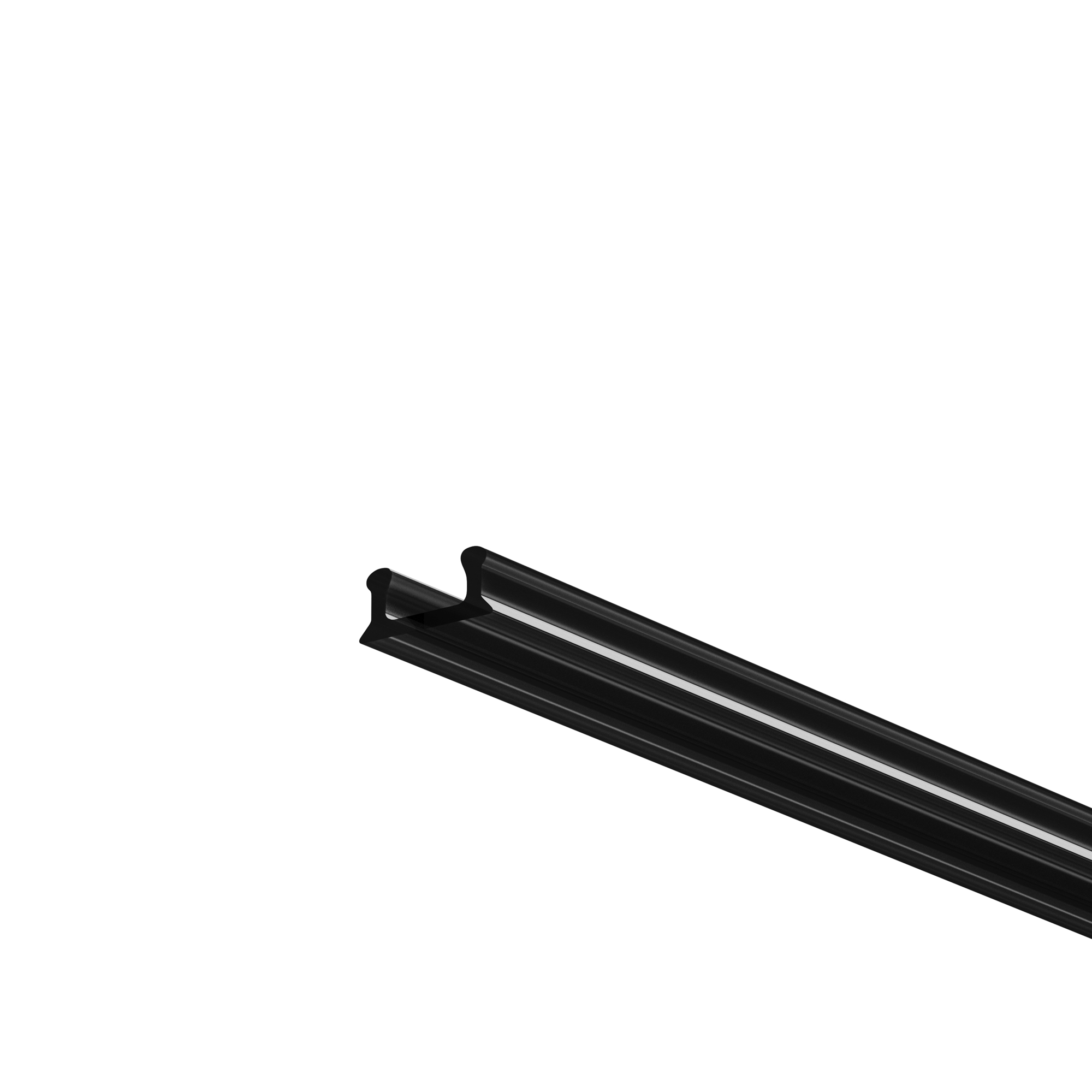 Рассеиватель для профиля 08x09 (Чёрный, 2 м), ALM-0809-B-DF-2M 642018