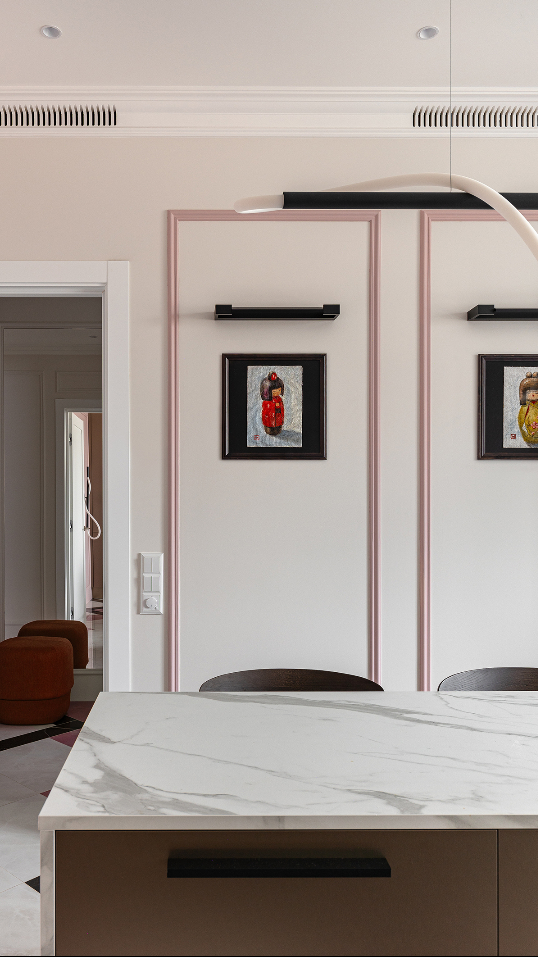 Современная квартира с видом на Москву-реку для яркой девушки